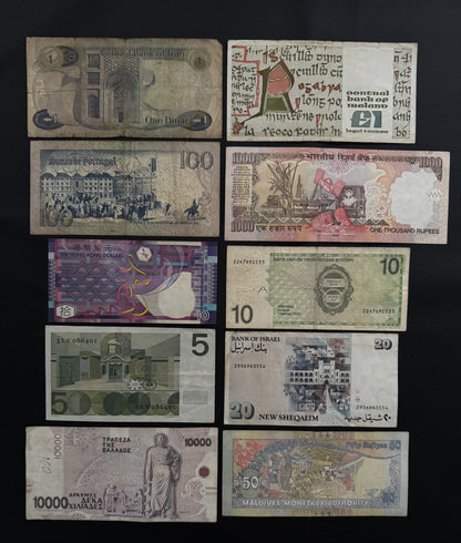 30 Pcs Mixed Collectible Banknotes | World Banknote Lot from 30 Different Countries – Set 41