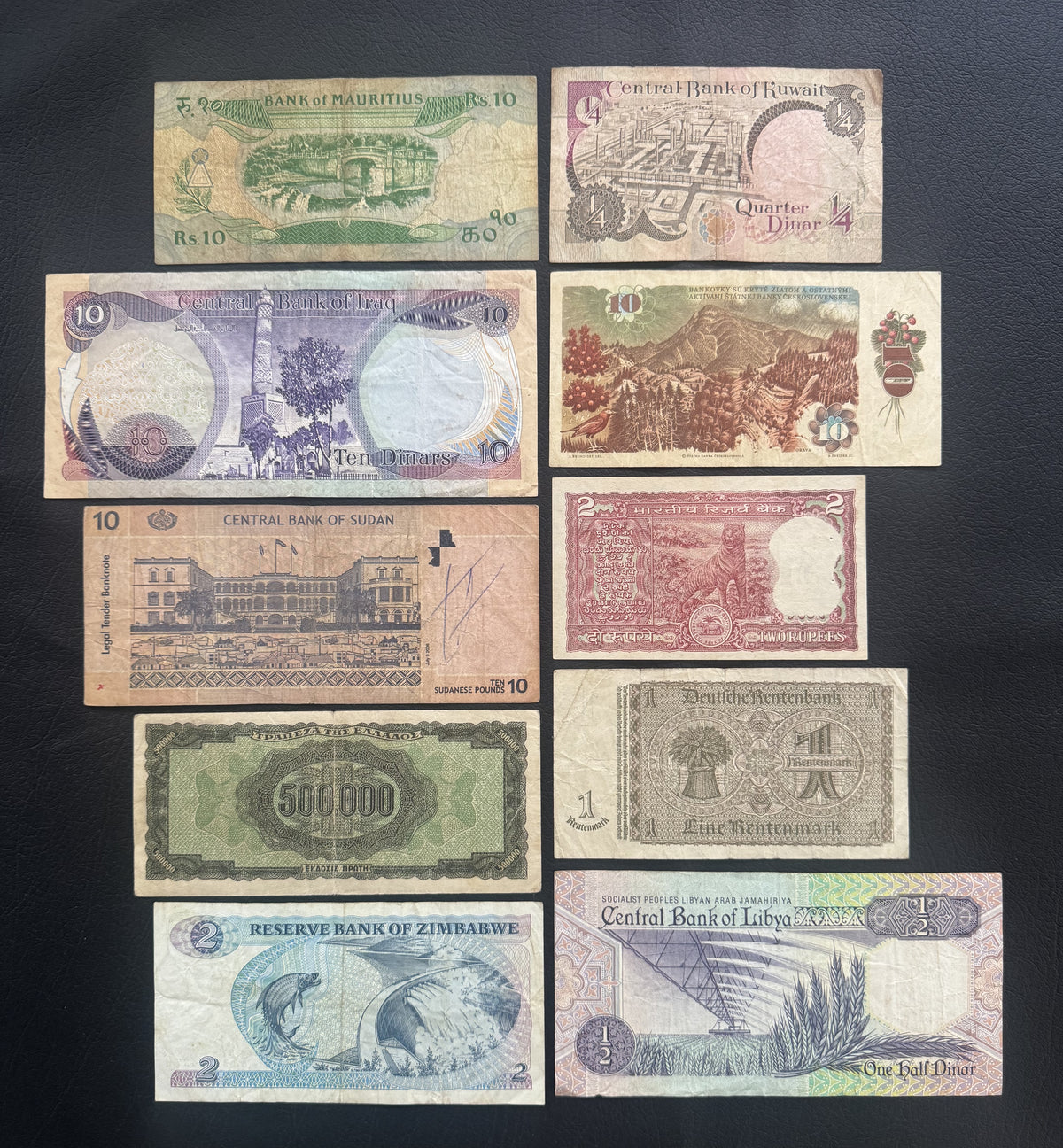 10 Pcs Mixed Collectible Banknotes | World Banknote Lot from 10 Different Countries – Set 39