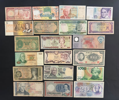 20 Pcs Mixed Collectible Banknotes | World Banknote Lot from 20 Different Countries – Set 46