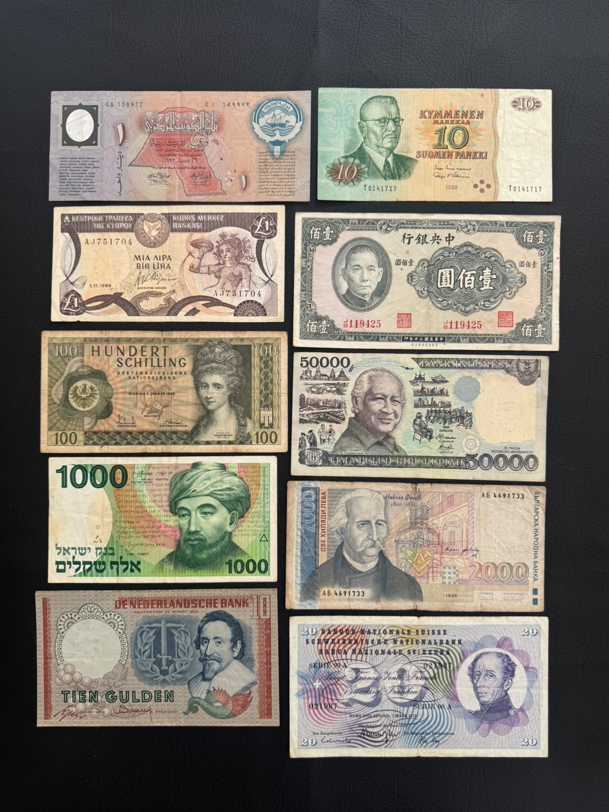 20 Pcs Mixed Collectible Banknotes | World Banknote Lot from 20 Different Countries – Set 46