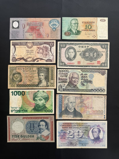 20 Pcs Mixed Collectible Banknotes | World Banknote Lot from 20 Different Countries – Set 46