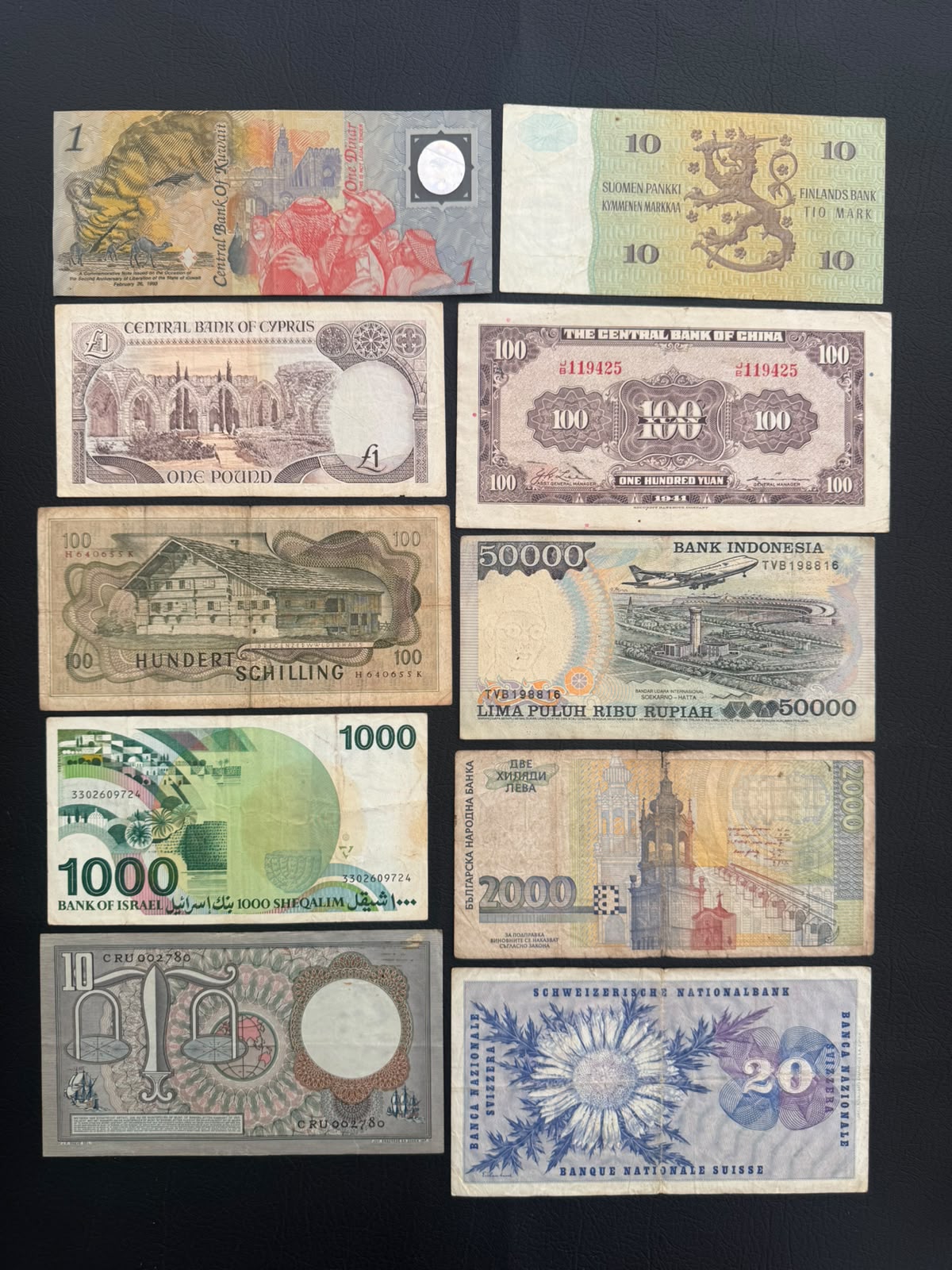 20 Pcs Mixed Collectible Banknotes | World Banknote Lot from 20 Different Countries – Set 46