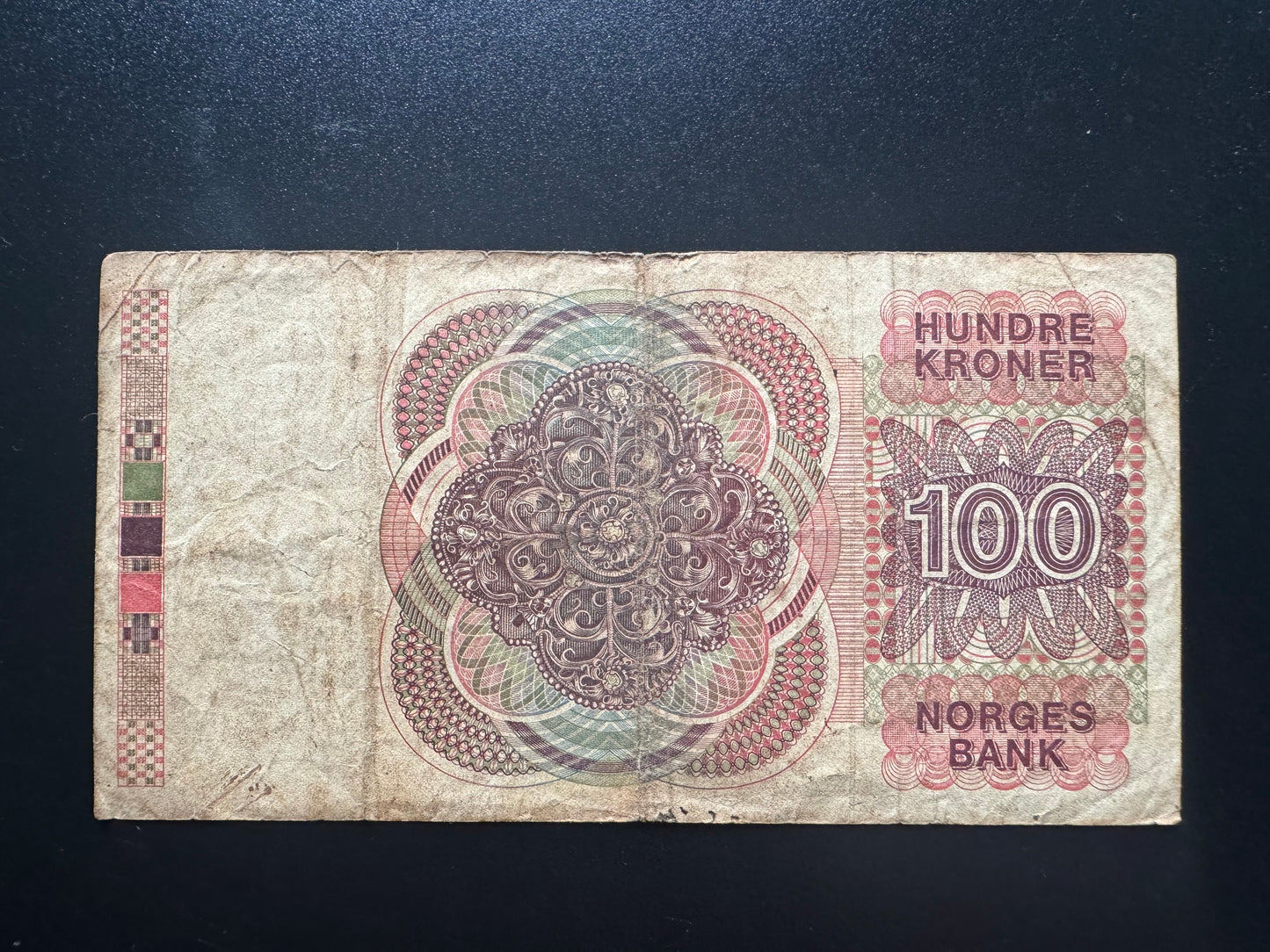 Norway 100 Kroner Banknote 1993-VI old Circulated Paper Money Bank Bill P-43