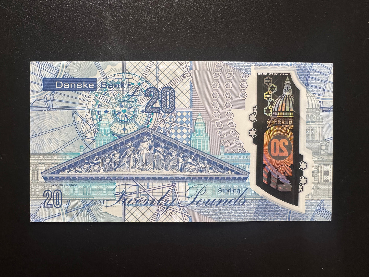Danske Bank North Ireland 20 Pounds Banknote 2022 AUNC-VF Polymer Bill P-W215