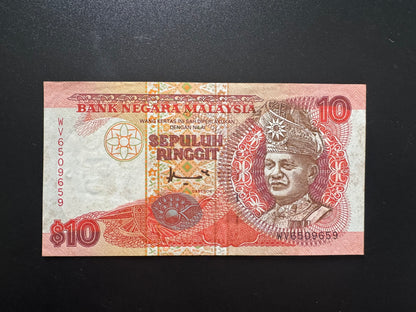 Malaysia 5, 10, 20, 50, 100 Ringgit Banknotes 1989-95-97-98 Bank Bills Set 5Pcs