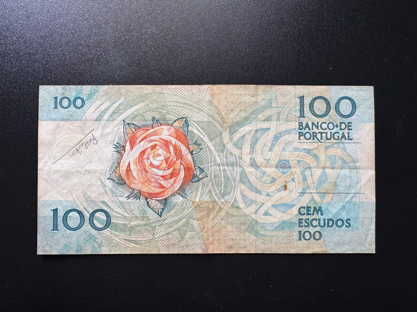 Portugal 100 Escudos Banknotes 1988 Old Circulated Paper Money Bank Bill P-179
