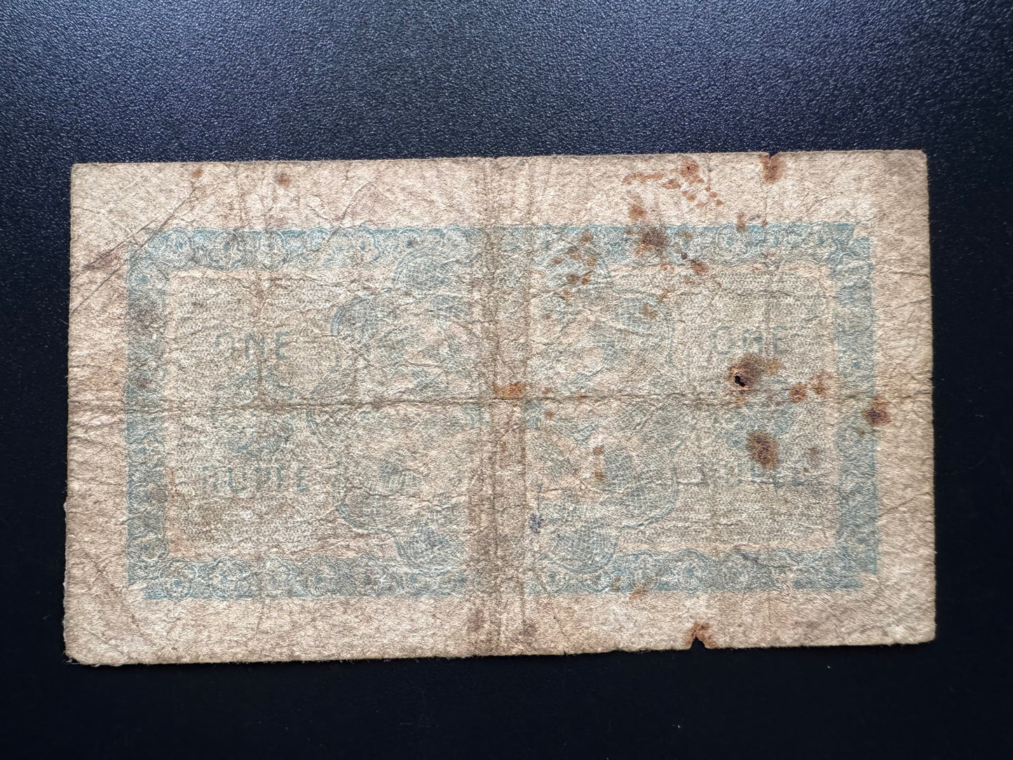 British Ceylon 1 Rupee Banknote 1939 Old Rare Circulated Money Bank Bill P-16