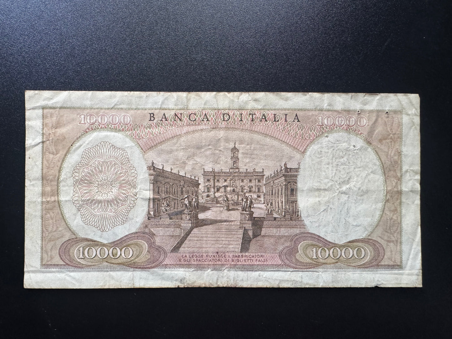 Italy 10000 Lire Banknote 1973 old Circulated Paper Money Bank Bill P-105
