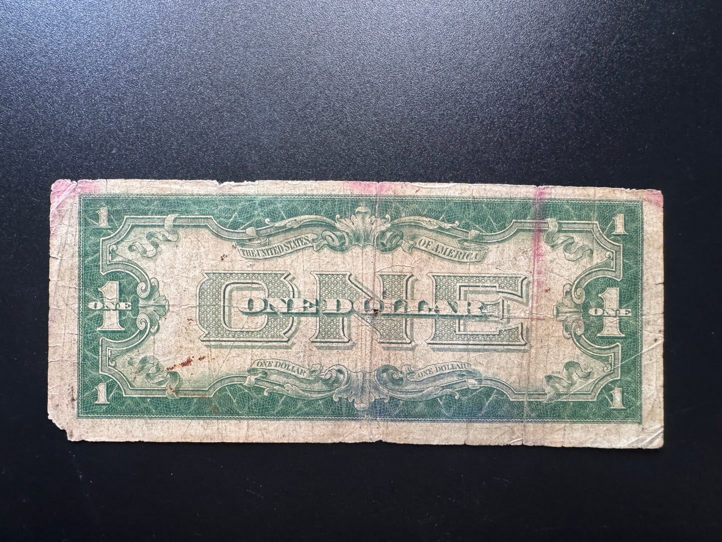 US $1 Dollar 1928 A Circulated Blue Seal USA Old Banknote Bill Silver Certificate
