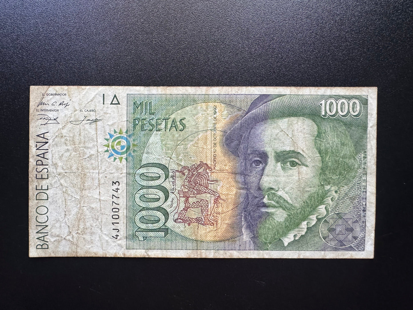Espana / Spain 1000 Pesetas Banknote 1992 Old Circulated Paper Money Bank Bill P-163