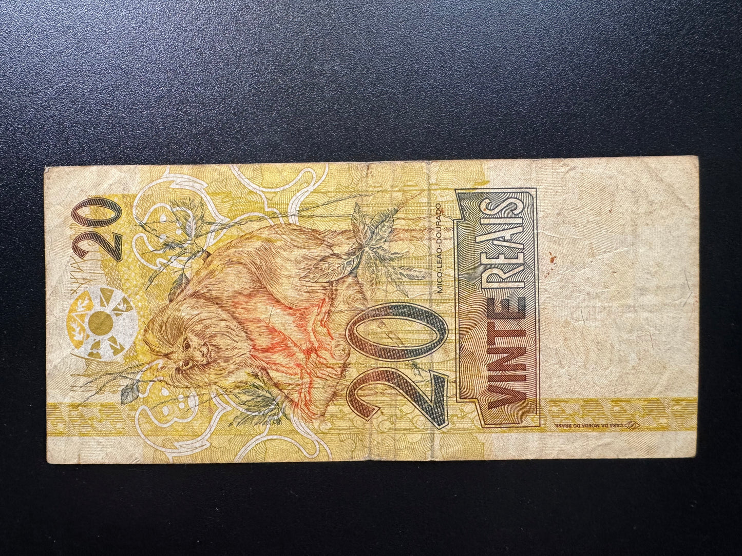 Brazil 20 Reais Banknote 2002 old Circulated Paper Money Bank Bill P-250